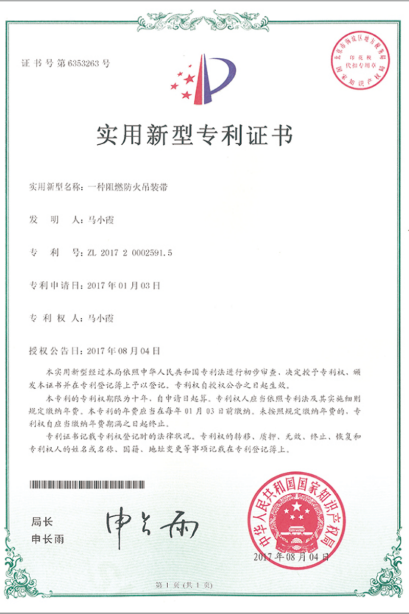 專(zhuān)利證書(shū)